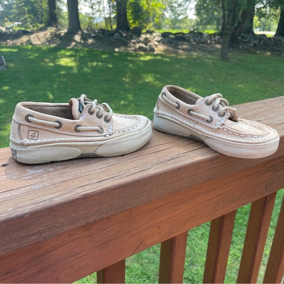 Sperry Largo Leather Boat Shoes Size 8.5M Light Brown - Picture 3 of 9